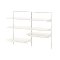 BOAXEL Гардеробная комбинация 893.840.14 Белый 125x40x101 см. IKEA