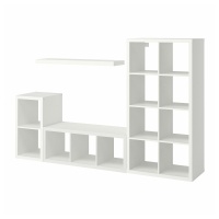 KALLAX / LACK Шкаф с полкой 693.986.77 Белый 231x39x147 см IKEA