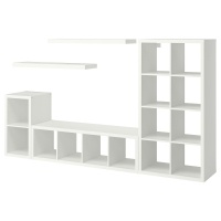 KALLAX / LACK Шкаф с 2 полками 893.986.76 Белый 266 x 39 x 147 см IKEA