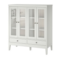 IDANAS Витрина белый 121x50x135 см. IKEA 104.960.38