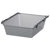KOMPLEMENT IKEA 490.109.79 Сетчатая корзина с направляющими 50x58 см темно-серый