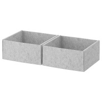 KOMPLEMENT IKEA 404.057.77 Коробка 25x27x12 см. Светло-серый