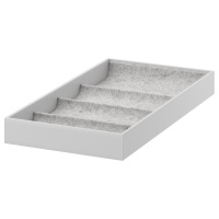 KOMPLEMENT IKEA 504.040.32 Вставка с 4 отд. 25x53x5 см. светло-серый