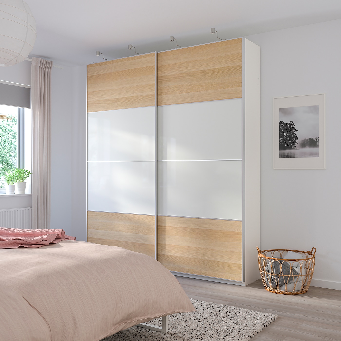 MEHAMN 804.211.86 IKEA Панели д/рамы раздвижной дверцы 4 шт. 100x236 см