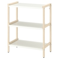 EKENABBEN IKEA 104.878.16 Открытая полка 70x34x86 см Осина/Белый