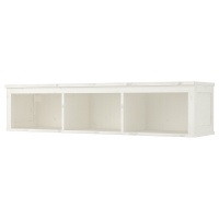 HEMNES Полка настенная Белая морилка 148x37 см IKEA 602.972.20