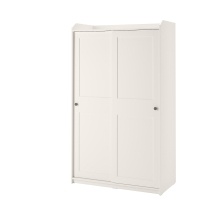 HAUGA IKEA 604.569.16 Шкаф-купе 118x55x199 см. Белый