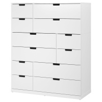 NORDLI Комод с 12 ящиками Белый 120x145 см