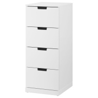 NORDLI Комод с 4 ящиками белый 40x99 см