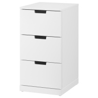 NORDLI Комод с 3 ящиками 40x76 см. Белый IKEA