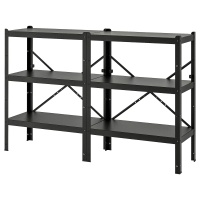 BROR Книжный шкаф Черный 190x40x110 см