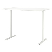 TROTTEN IKEA 794.296.02 Стол письменный с регулируемой высотой 160x80 см Белый