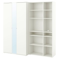 VIHALS Гардеробная комбинация Белый 200x57x200 см