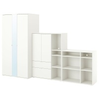 VIHALS Гардеробная комбинация Белый 305x57x200 см