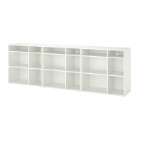 VIHALS Полка комбинация Белый 286x37x90 см