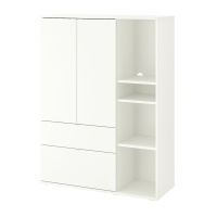 VIHALS Шкаф Белый 105x37x140 см