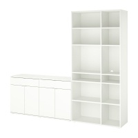 VIHALS Книжный шкаф Белый