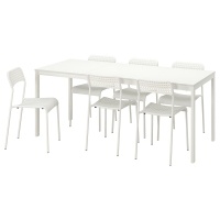 VANGSTA/ADDE Стол и 6 стульев 894.830.47 Белый IKEA