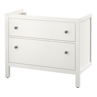 HEMNES Умывальник с 2 ящиками, белый 902.176.65