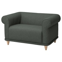 VISKAFORS Кресло 1,5-местное Lejde/серый/зеленый береза IKEA