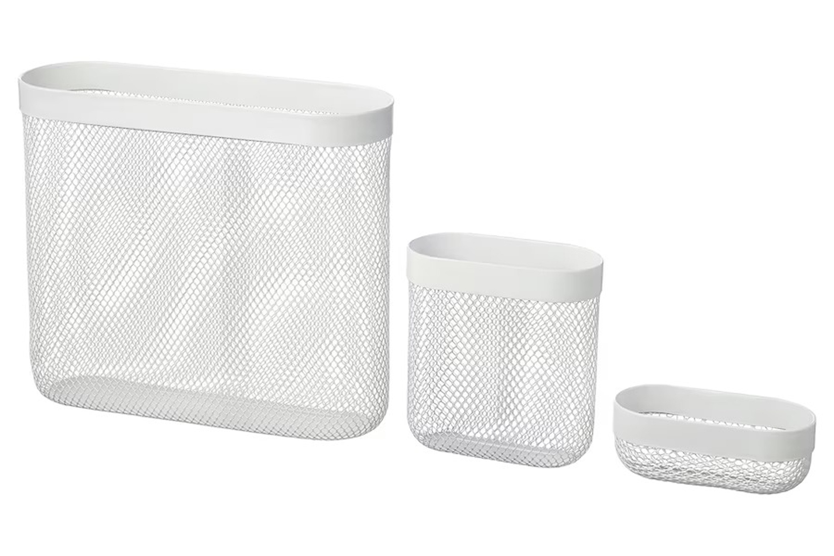 SKADIS IKEA 505.177.60 Корзины 3шт. для хранения Сетчатая Белый