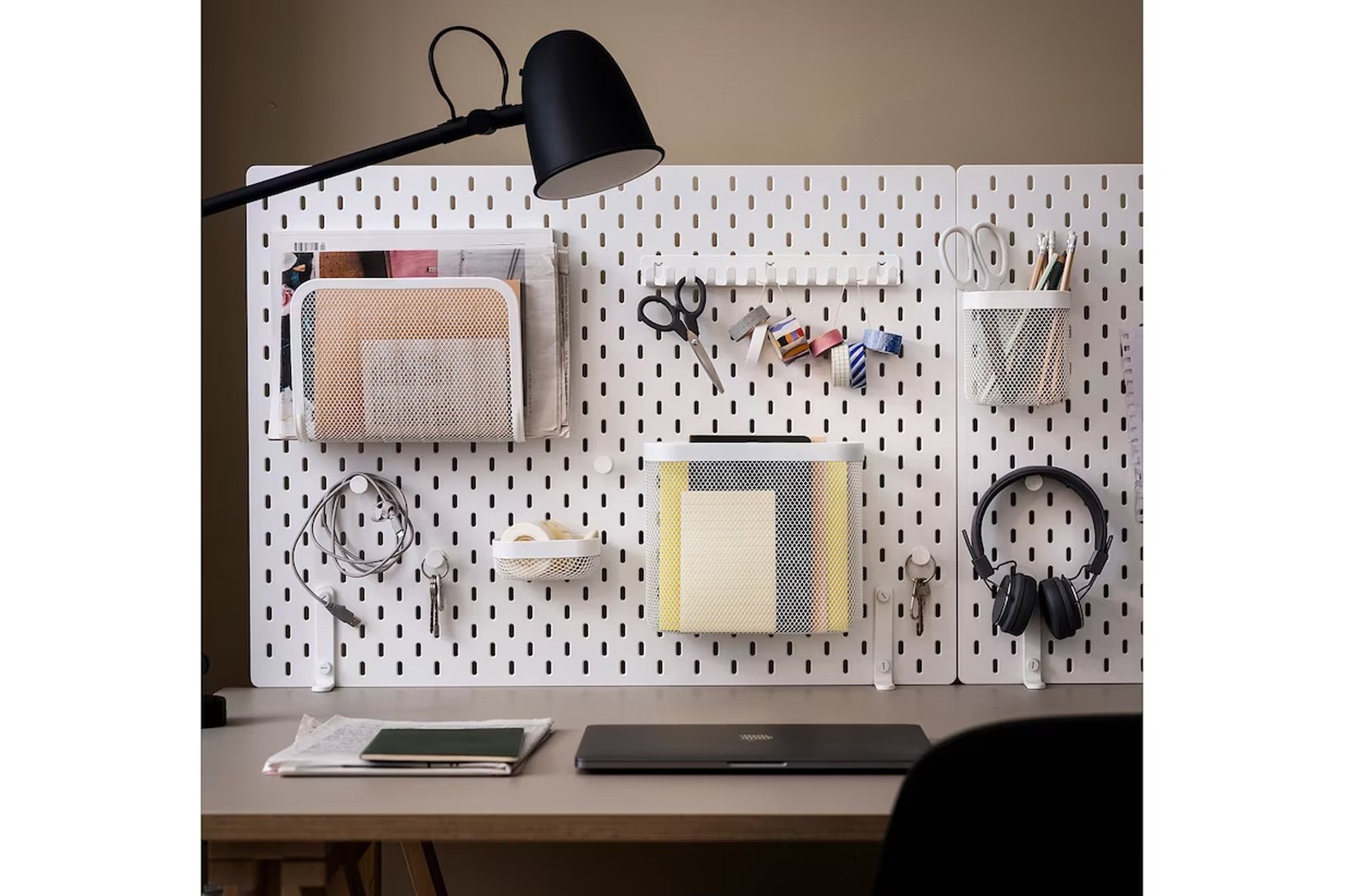 SKADIS IKEA 505.177.60 Корзины 3шт. для хранения Сетчатая Белый