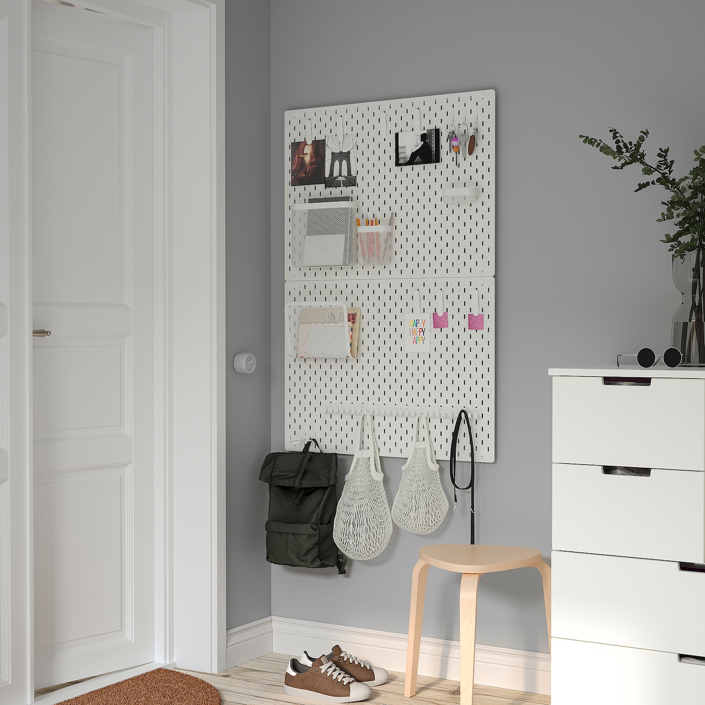 SKADIS IKEA 505.177.60 Корзины 3шт. для хранения Сетчатая Белый