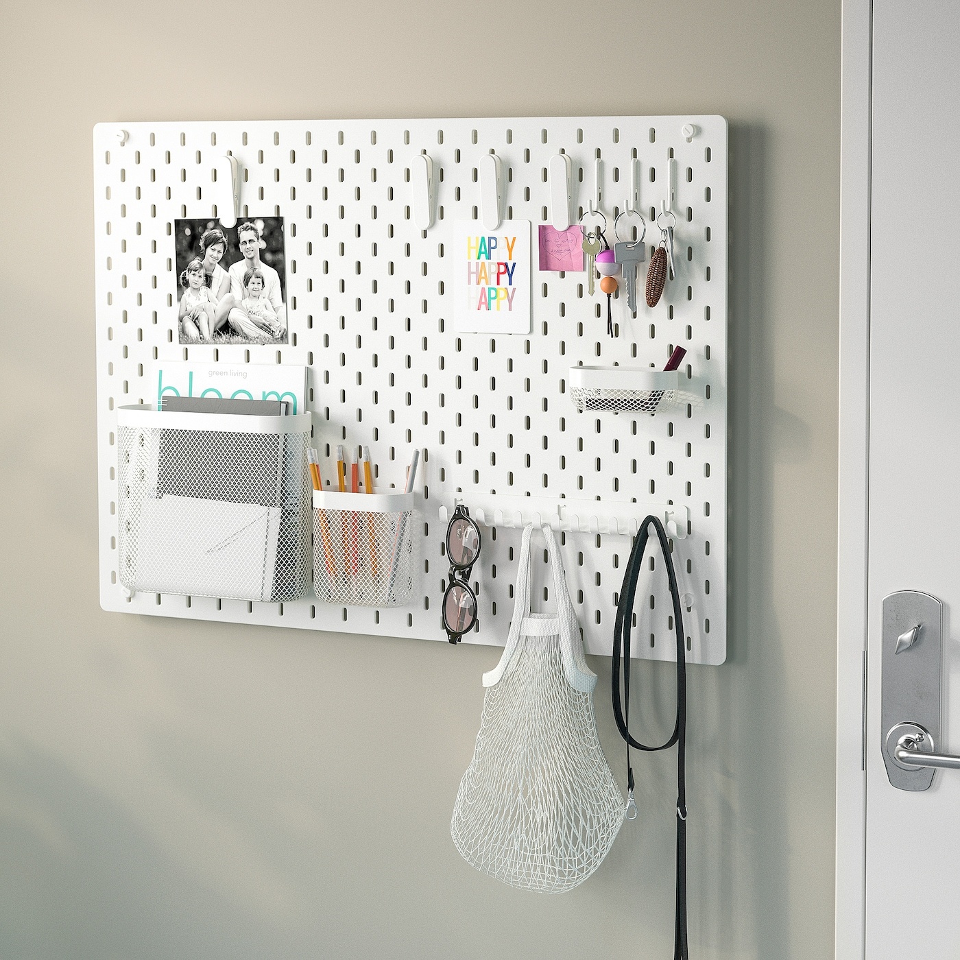 SKADIS IKEA 505.177.60 Корзины 3шт. для хранения Сетчатая Белый