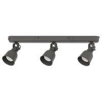 HEKTAR IKEA 502.974.85 Потолочный светильник 3 прожектора темно-серая светодиодная лампа GU10 230 люмен