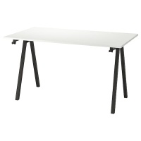 TROTTEN IKEA 294.295.53 Стол письменный 140x80 см. белый/антрацит