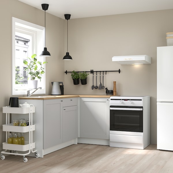 Knoxhult угловая кухня серый IKEA
