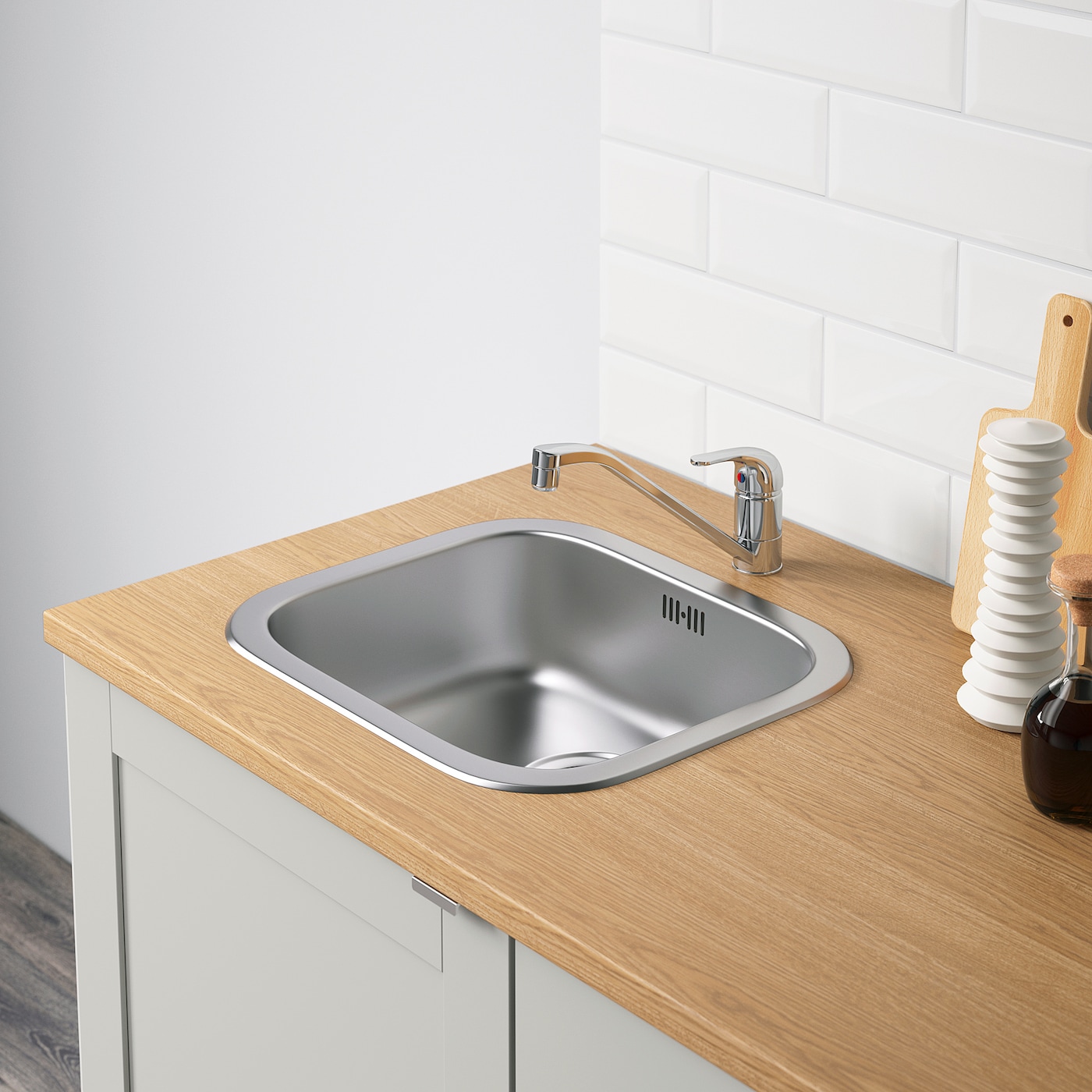 Knoxhult угловая кухня серый IKEA