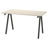 TROTTEN IKEA 894.295.50 Стол письменный 140x80 см. бежевый/антрацит