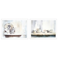 BILD IKEA 405.130.60 Плакат белая и синяя керамика